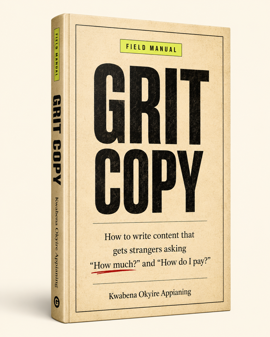 GRIT COPY Field Manual book cover